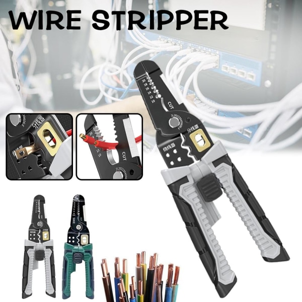 Heavy Duty elektrisk kabel Trådskärare Elektriker Tång Stripe grey one-size
