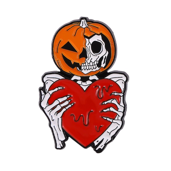 Halloween Emalj Pins, Skelett Emalj Pins, Halloween Skeleton Gh xz6808 One-size