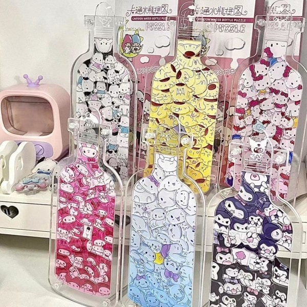 Sanrio Drifting Bottle Akrylpussel Kuromi Pacha Dog Melody Ci Cinnamoroll  onesize