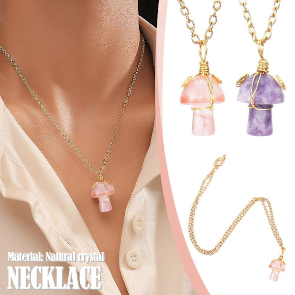 Svamphänge Naturkristall Ädelsten Ametist Rose Quartz D Amethyst One size