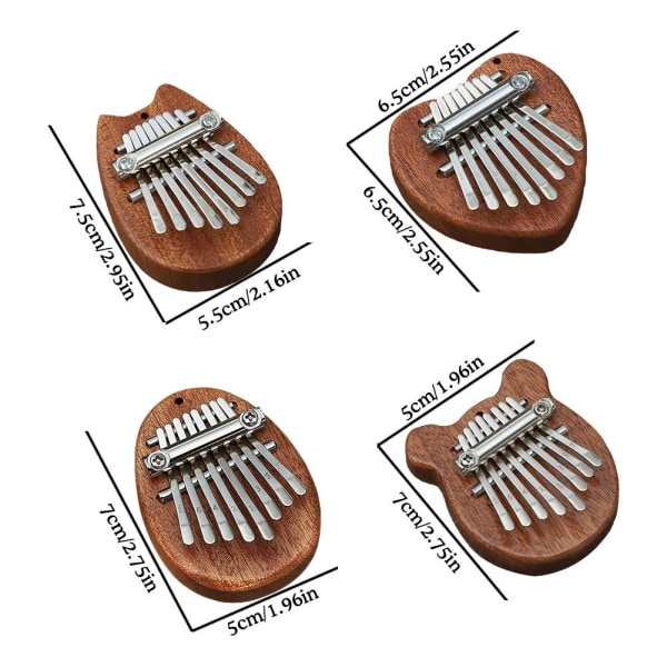 Mini Thumb Piano 8 Tone Mini Kalimba Finger Piano Portable Instr 01 onesize