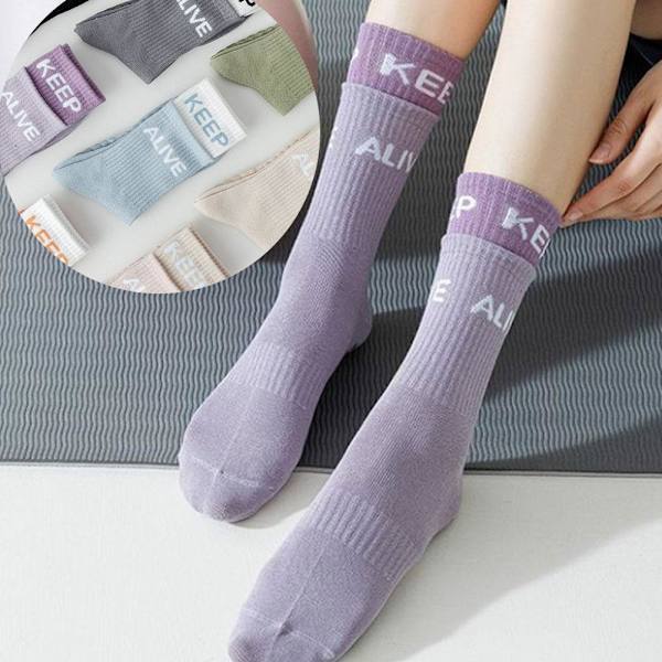 Yogasockar Anti-Slip Snabbtorkande Dämpande Pilates Balett Bra✨ Sockar U0R3 Grey 1 pair