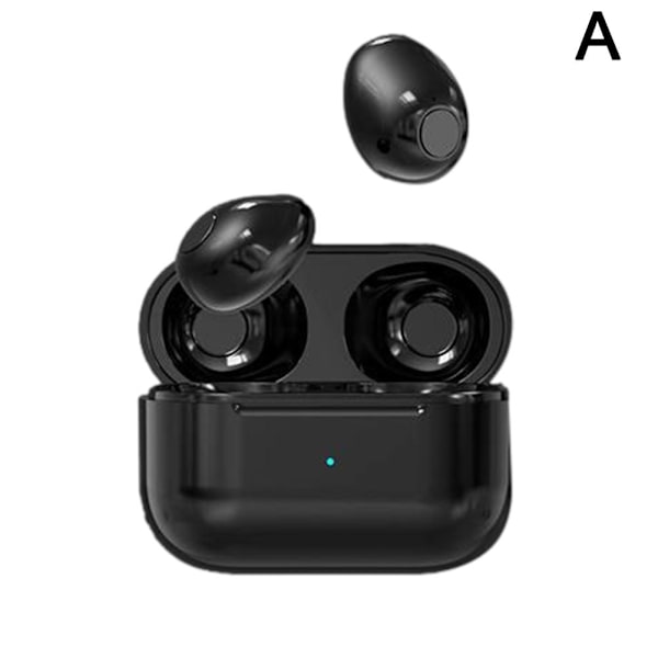Mini Earbuds Invisible Sleep Headphone Bluetooth vattentät öron black one-size