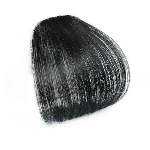 Koreansk 3D Air Bangs Clip Peruk Falska Bangs Osynlig Spårlös Peruk Bit Panna Förlängningsverktyg O3X6 black Without sideburns