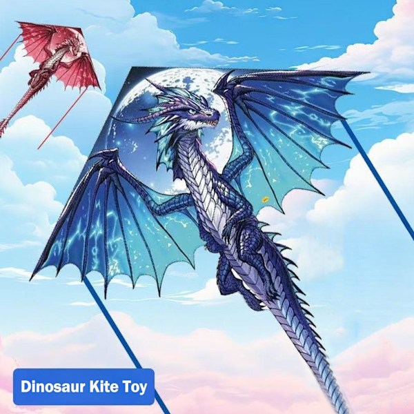 140 cm Tecknad Dinosaurie Drake med Linsnurra Flygande Barnleksak F4W7 100m line random color 1pcs