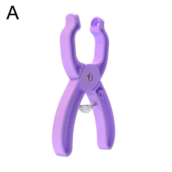 Säkerhetsögonverktyg, hjälpreda för fastsättning av virkade ögon Purple 1pcs