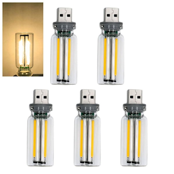 Touch Control LED Nattlampa - Mini USB-lampa med Flerfärgade Stämningsljus, Atmosfärsljus för Bil, Dimbar C 1pcs