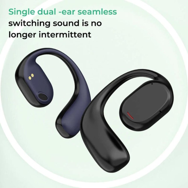 Trådlös benledning med digitala Bluetooth hörlurar black one-size