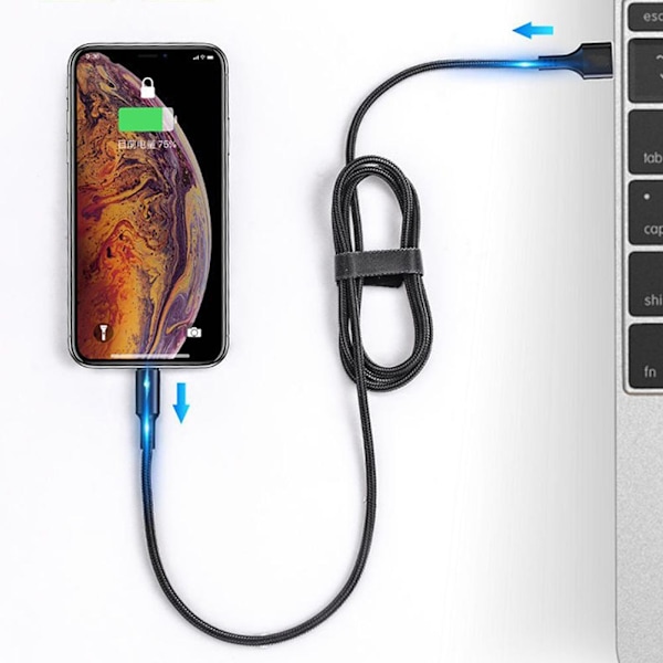 HFSAZJ Usbc Laddningskabel, Usb Till Usb c Kabel, Usb Till Typ purple 1.2m