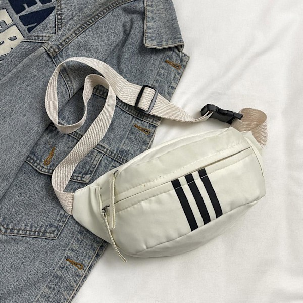Ins Style Nischdesign Bröstväska Herr Messenger Bag Dam Midja Fritid Japanskt Märke J7R3 White One size