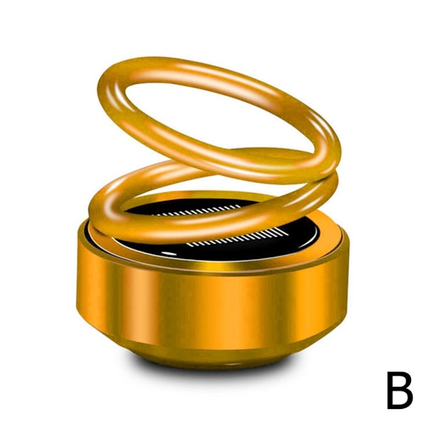 Solardriven bil-luftfräschare bil aromaterapi 360 graders rotation doft Auto S9 gradient red 1pcs