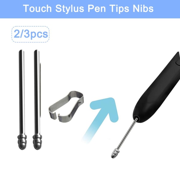 S Pen Tips Nibs för Samsung Galaxy för Tab S6 S7 S7+S8 S9 S23 N 2tip+1clip one-size