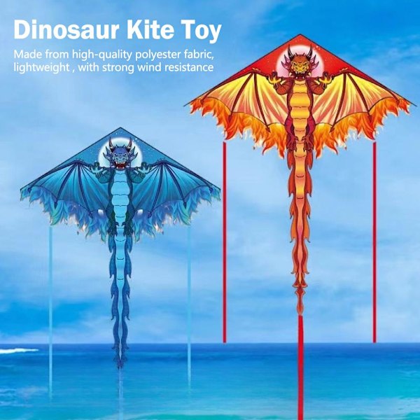 140 cm Tecknad Dinosaurie Drake med Linsnurra Flygande Barnleksak F4W7 100m line random color 1pcs
