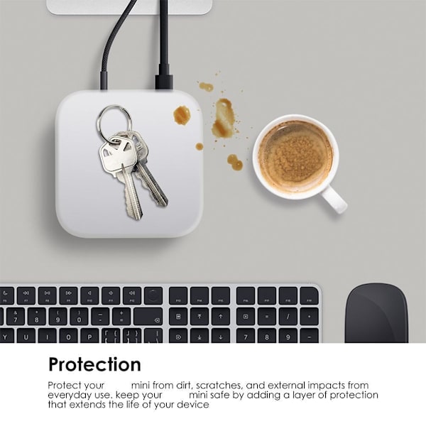 För 2025 Apple Mini M4 Värd Skyddande Silikonfodral Anti Fall Heltäckande transparent 1pcs