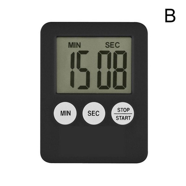 fvituve Digital Kök Timer, Magnetisk Kök Timer, C black 1pcs