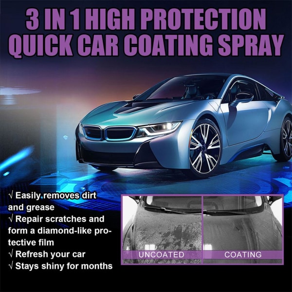 3 i 1 100ML Bil High Protection Quick Coat Ceramic Coating Spra