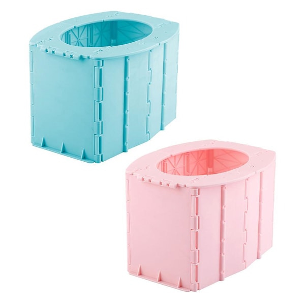 Vikbar Toalett för Baby och Vuxen, Portabel Campingtoalett med Design för Resor och Utomhusbruk