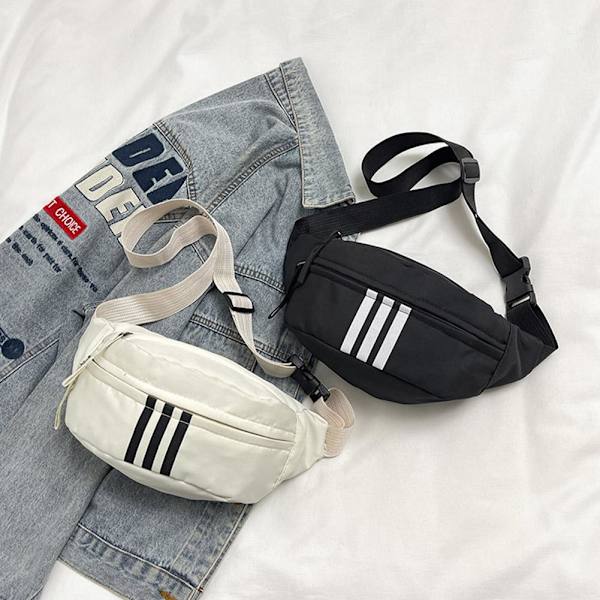 Ins Style Nischdesign Bröstväska Herr Messenger Bag Dam Midja Fritid Japanskt Märke J7R3 White One size