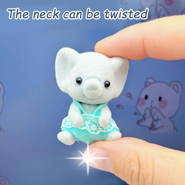 Tecknad Söt Pälsig Baby Elefant Docka Mjölk Huhu Liten Flickvän Docka Lek Present Ornament Flicka P1d8