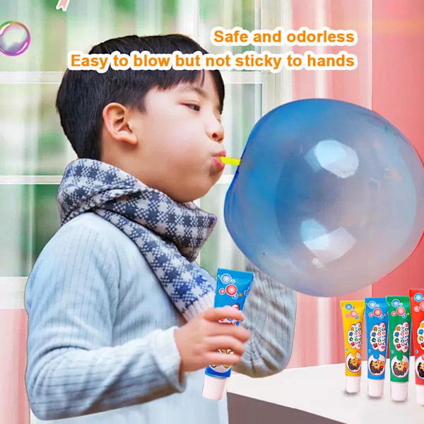 Barnens dag present Tecknad färgglad bubbelgummi T0Z2 random 1pcs