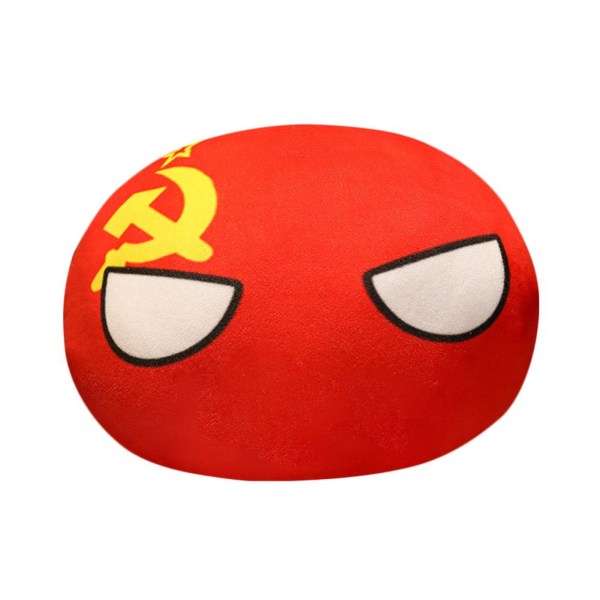 10 cm Polandball plyschdockor, Countryball Ussr Usa Country Ball S F one-size