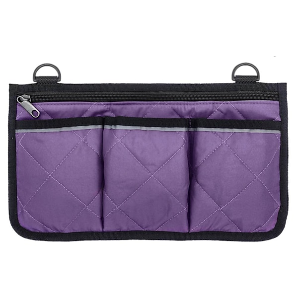 Rullstol Sidoväska Portabel Armstödsficka Organizer Hängande Väska Stor Förvaringskapacitet L8d8 Purple One size