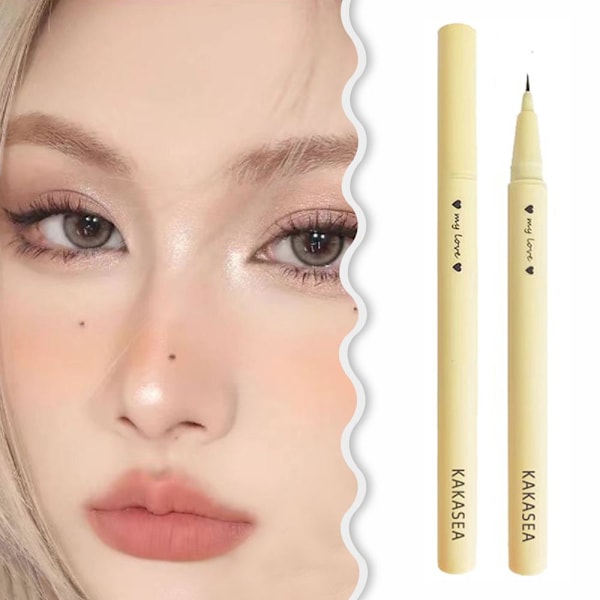 Ultrafin Eyeliner Slim Flytande Långvarig Vattentät Eyeliner Snabbtorkande Mjuk U8r0 01 # Black 1.5ml
