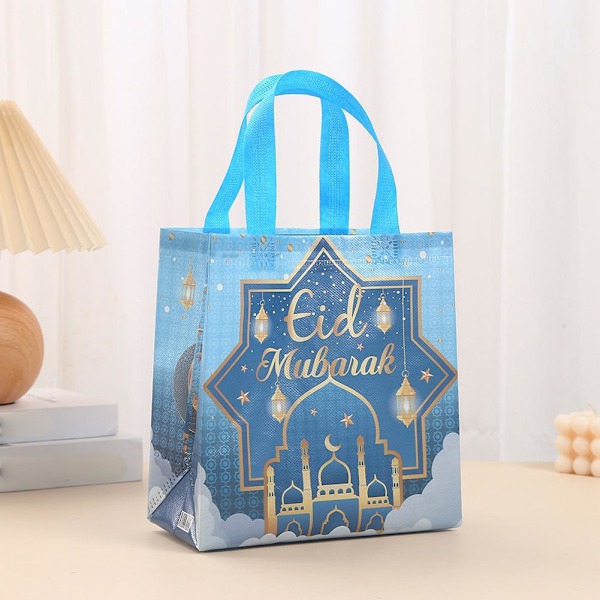 Måne Non-woven Tygväska Semester Handväska Presentorganisatör Väska Shopping Förpackning Vikbar W7k2 1 1pcs