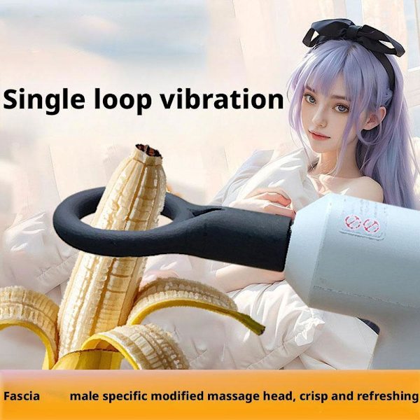 FasciaGun Fun Modifierad Adapter Mjuk Silikon Herr Fascia-Gun Massageleksak B9I5 BlackB 37mm