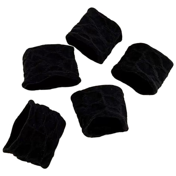 Breddad och förtjockad hårrep Högt utseende Ansiktsrepsring Kvinnors höga hårband Elastisk E5o4 Black One size