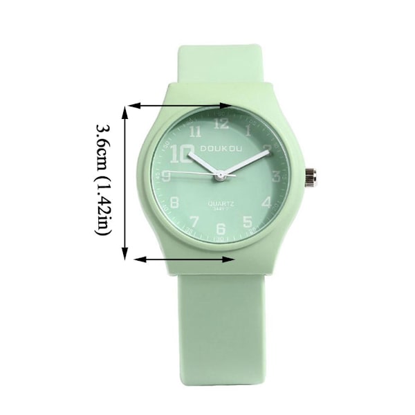 Modeklocka Flicka Studentklocka L1N5 Green One size