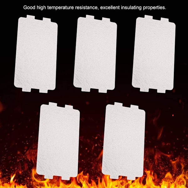Mikrovågsugn Glimmerplatta Guide Vågledare Skydd Glimmerplatta.√√ silverA One-size 5pcs