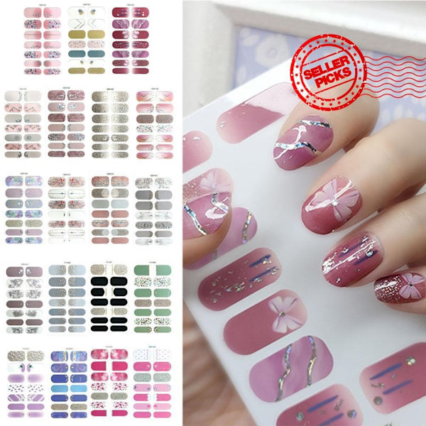 Nagelkonst Gel Nagelsticker Nagellacksfilm Naken Full Vår Manikyr Nagelfärg Sommar U0u6 F 1pcs