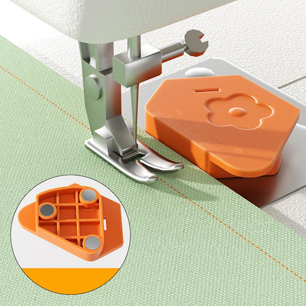 Magnetisk sömguide för symaskin, Universal Gauge Edge Locator Home New orange 1pcs