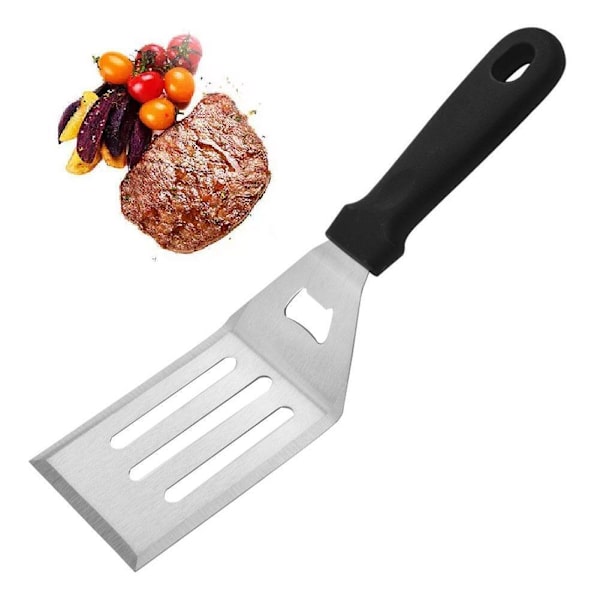 Stekspade Matlagning Fisk Skiva Biff Spatel Slitsad NYTT Verktyg kök S7W3