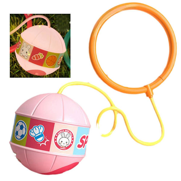 Kreativ lysande hoppboll utomhus träningsboll leksaker hoppboll pink with light one-size