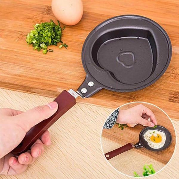 RJSQAQE Miniägg- och omelettpanna, nonstick stekpanna, björn star one-size