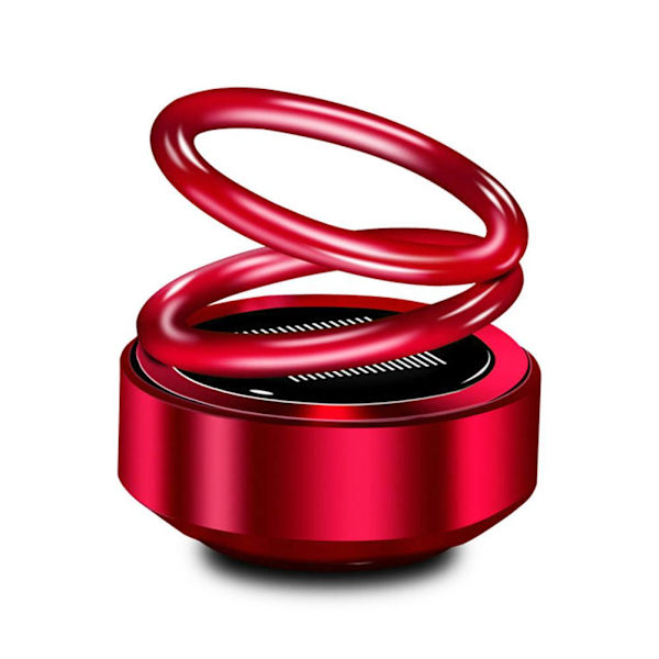 Solardriven bil-luftfräschare bil aromaterapi 360 graders rotation doft Auto S9 red 1pcs