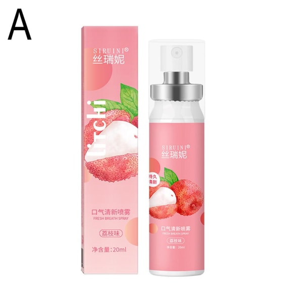 Munspray Deodoranter Fresh Breath Druva Persika Smak Mun Fre light red 20ml