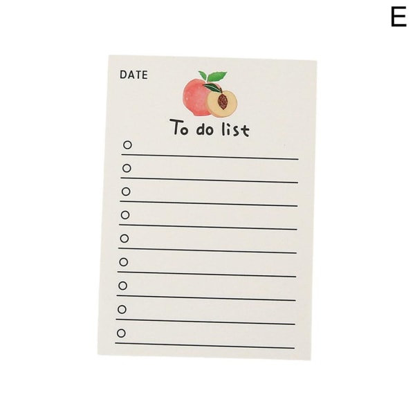 Söt frukt anteckningsbok enkel flicka hjärta anteckningsbok meddelande anteckningsbok peach one size