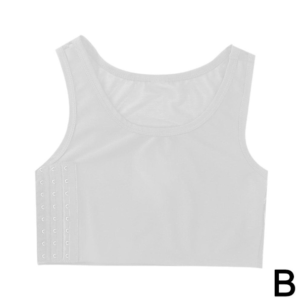 Sport-BH med omslag för flickor white XXL