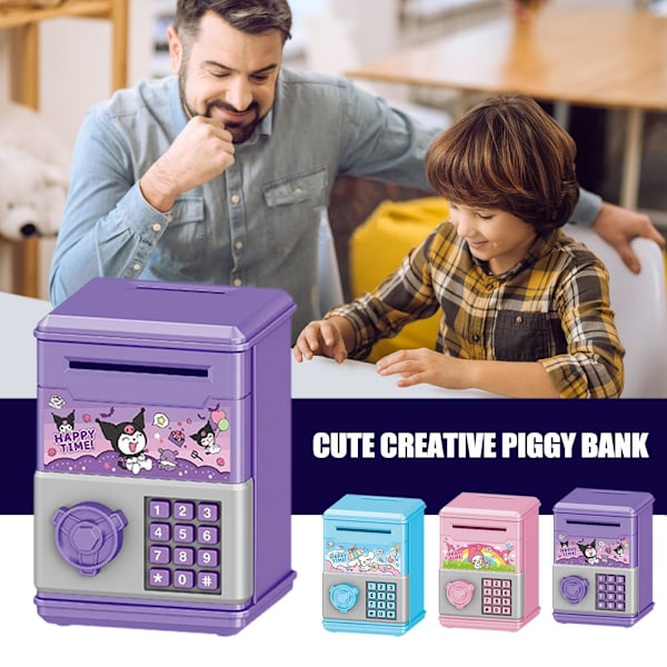 Söt Kreativ Sparbössa Ny Barn Pojkar Och Flickor Förvaring Sparburk Pengaförvaring Lösenordsbox C 1set