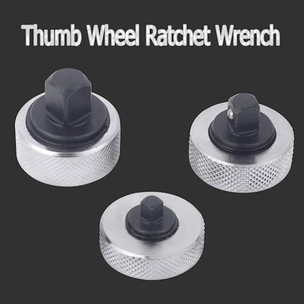 RYGRZJ Tumhjulspärrnyckel, Mini Tumhjulspärrdrivsats, Halkfri Handflatepärr Ergonomisk Nyckel Vändbart Spärrhuvud Återanvändbart As shownC 1/4