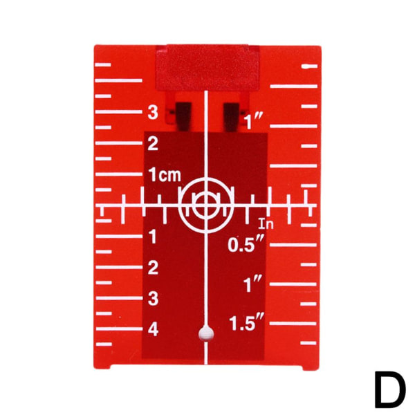 1* Reflekterande magnetisk ark Målplatta Nivå Målmätare RED D