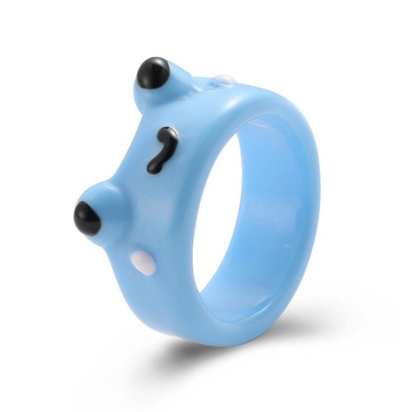 Frog Ring Söt Frog Ring Box Par Ring Tillbehör Present 2023 N Purple One size