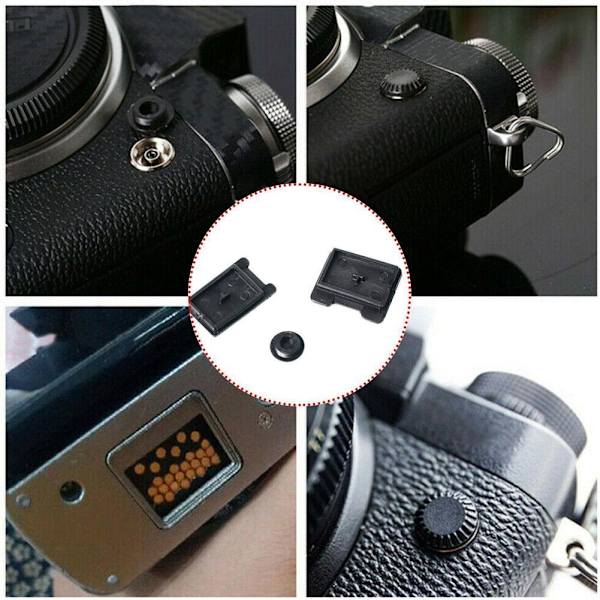 För Fujifilm X-T1 X-T2 X-T3 Blixtfjärrkontroll PC Sync Terminal Batterigrepp E9U0 Handle connector XT1 1pcs
