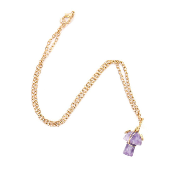 Svamphänge Naturkristall Ädelsten Ametist Rose Quartz D Amethyst One size