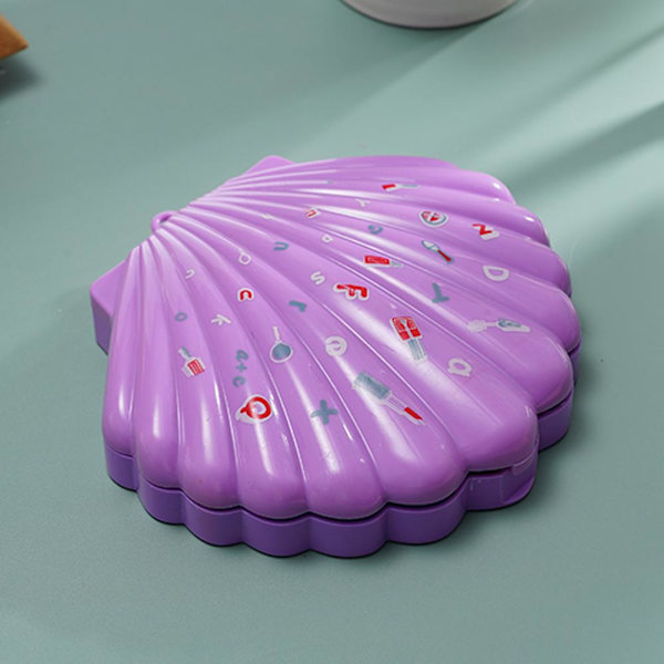 Sjöjungfru Skönhetskit för Barn Komplett Kosmetisk Set för Flickor med Smink {: ю< нг purple onesize