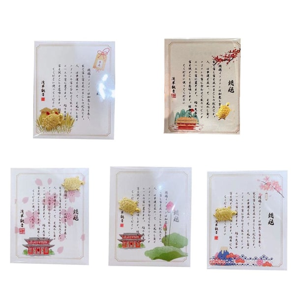 2024 Asakusa Ny Utgåva Gyllene Pengasköldpadda Matchmaking Lucky J ABCDE 5pcs