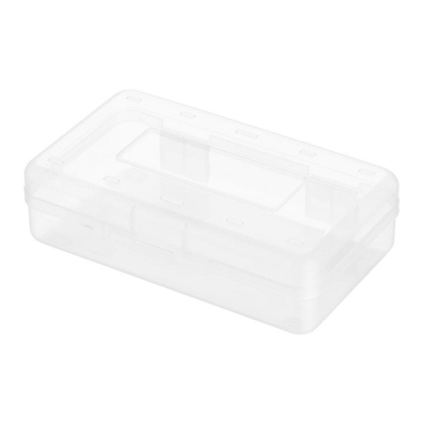 Case i plast Candy Color Clear Case Stor kapacitet St yellow 20.3*12.2*5.9cm